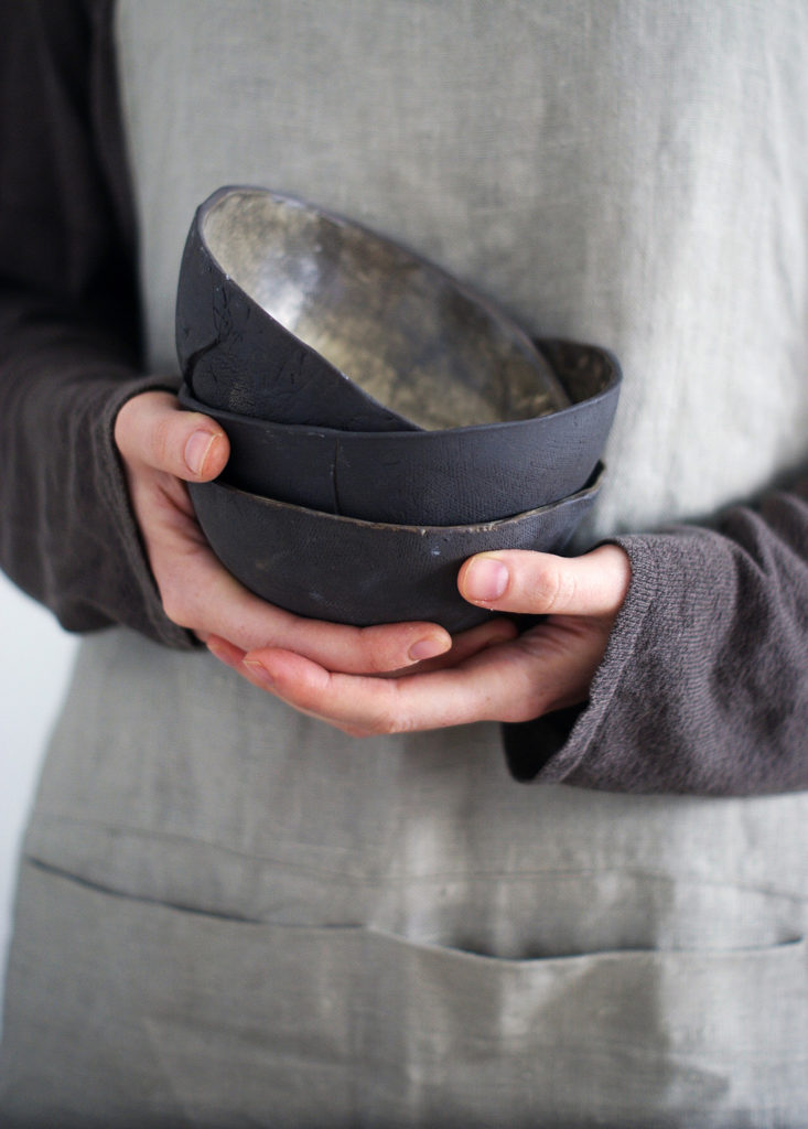 Julia with bowls