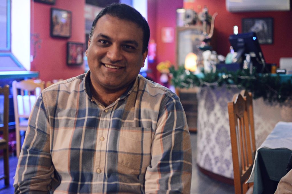 Raja Ulfat, the owner of Shahi restaurant, Indian restaurant in Valencia