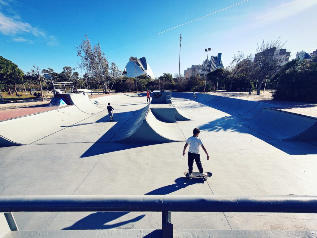 Skatepark in El Turia Valencia
