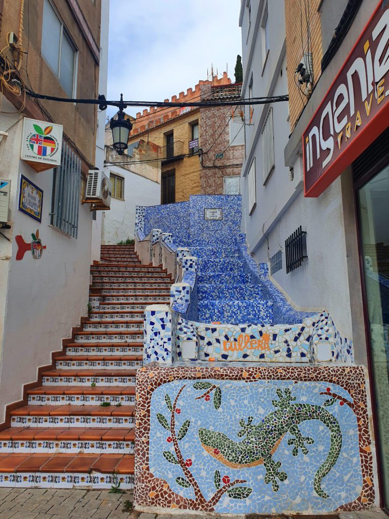 Mosaic steps in the old town