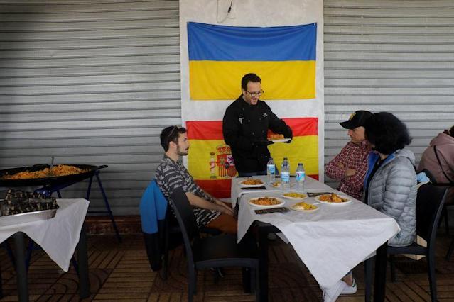 Ukrainian refugees arriving in Valencia